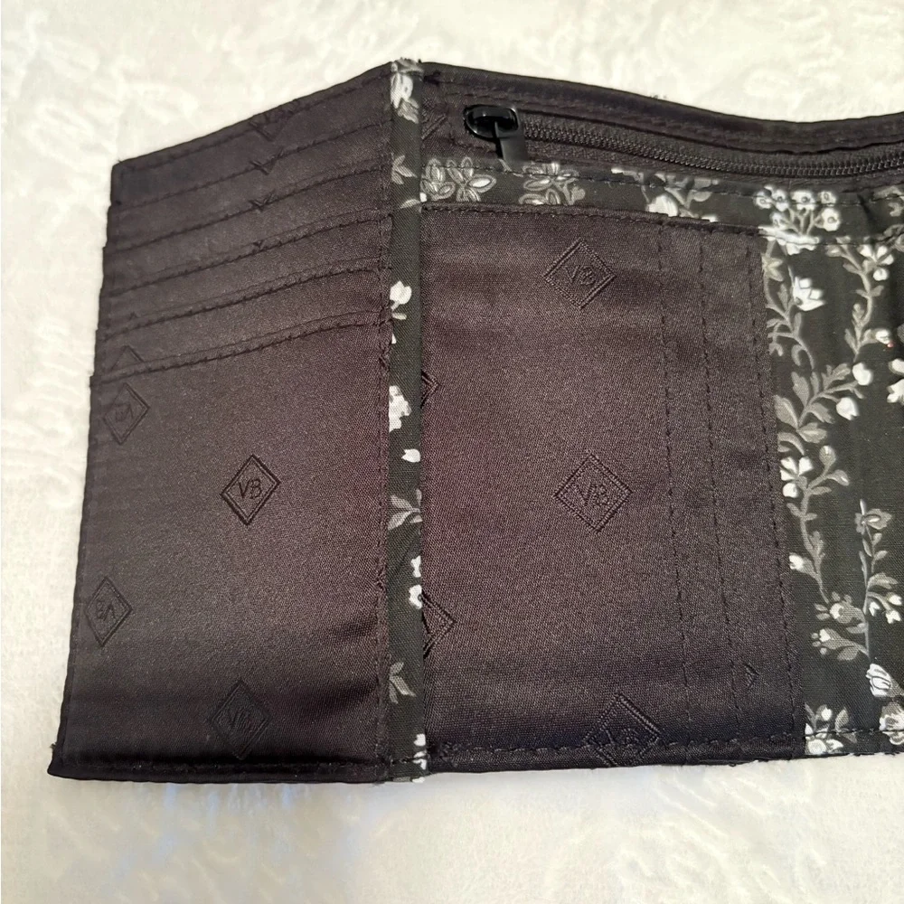 Vera Bradley Black and White Bandana Wallet - Picture 10 of 13
